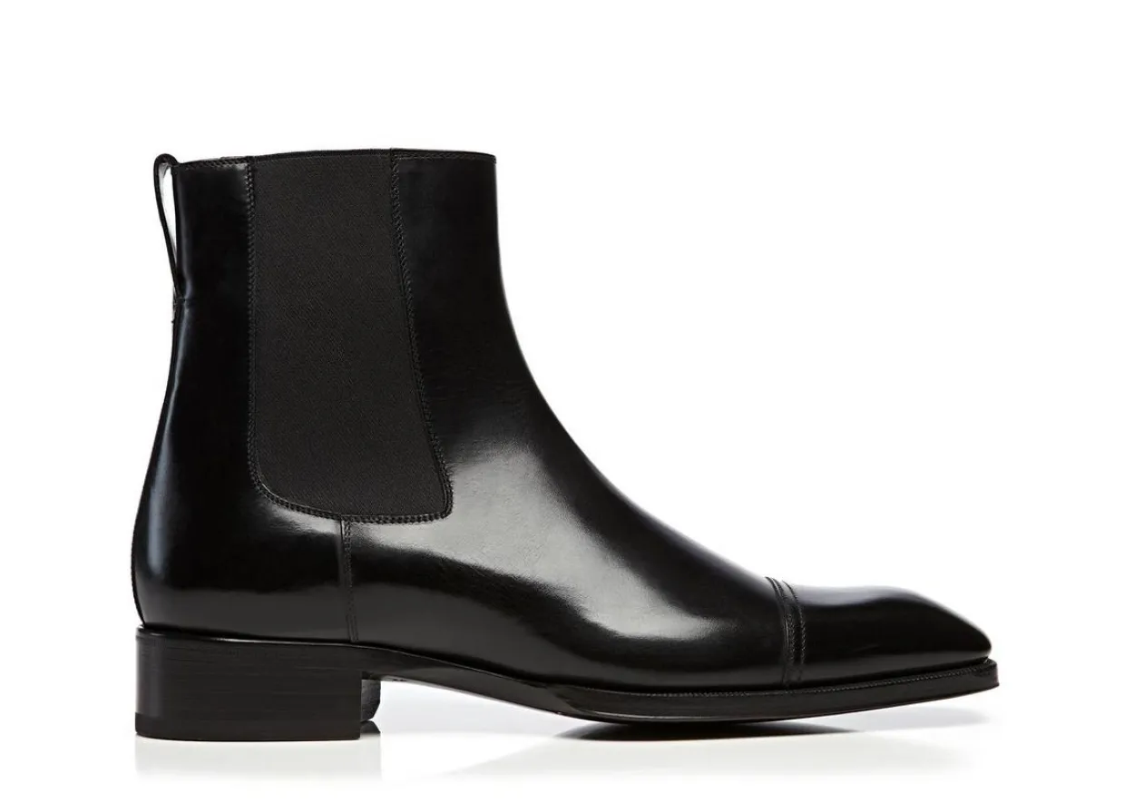 GIANNI LEATHER CAP TOE CHELSEA BOOT