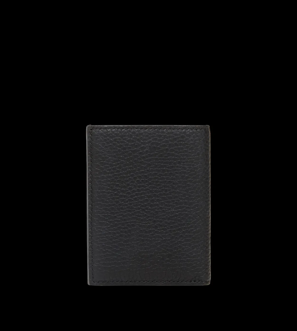 GRAIN LEATHER FOLDING CARDHOLDER