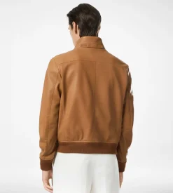 GRAIN LEATHER HARRINGTON