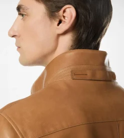 GRAIN LEATHER HARRINGTON