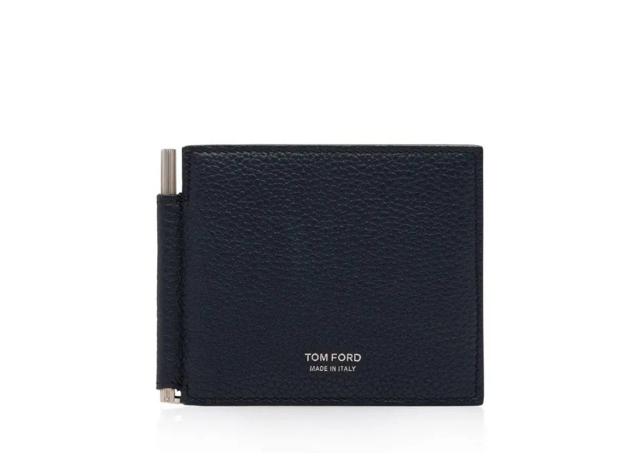 GRAIN LEATHER MONEY CLIP WALLET