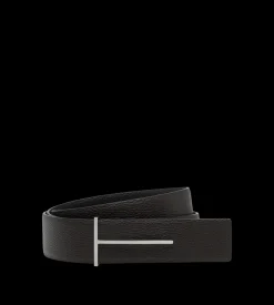 GRAIN LEATHER SLIM T REVERSIBLE BELT