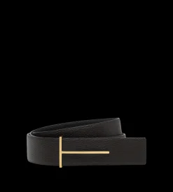 GRAIN LEATHER SLIM T REVERSIBLE BELT