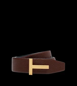 GRAIN LEATHER T ICON BELT