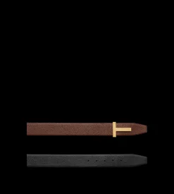 GRAIN LEATHER T ICON BELT