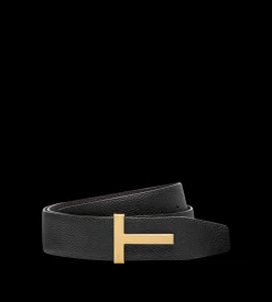 GRAIN LEATHER T ICON BELT