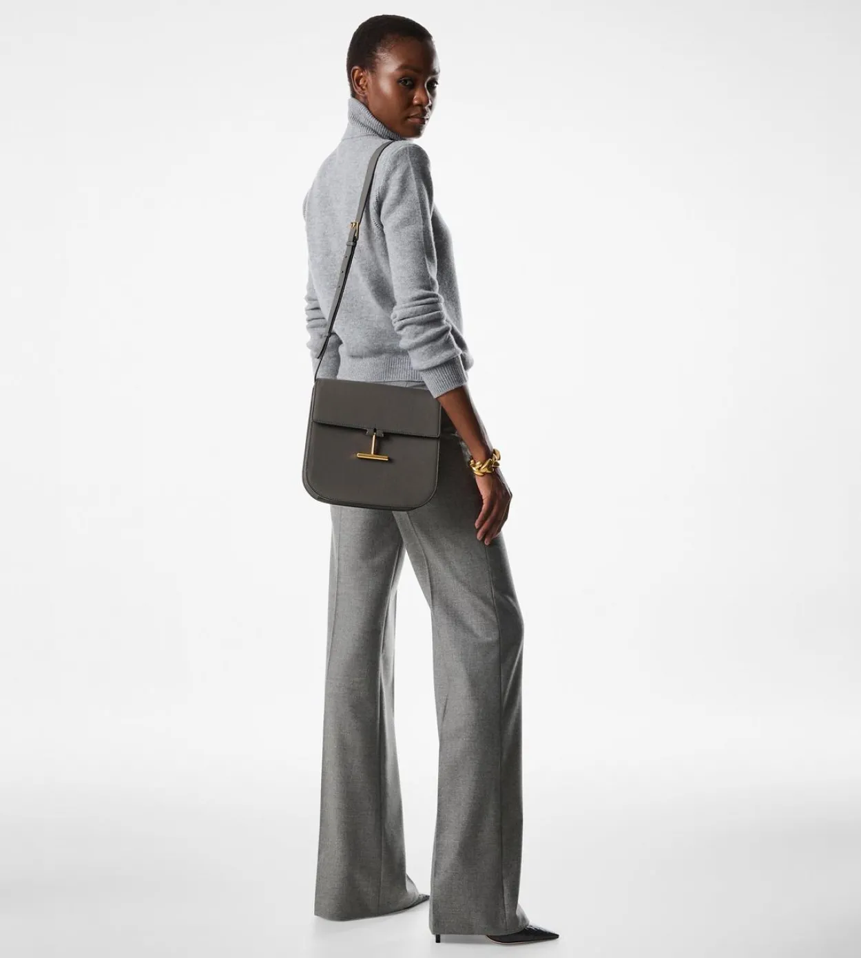 GRAIN LEATHER TARA MEDIUM CROSSBODY