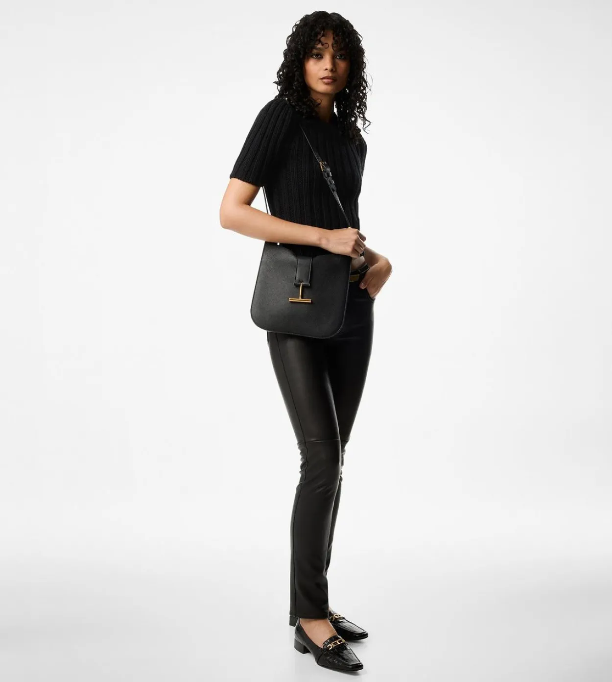 GRAIN LEATHER TARA SMALL CROSSBODY