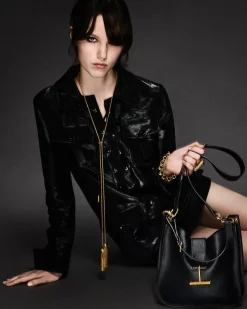 GRAIN LEATHER TARA SMALL CROSSBODY
