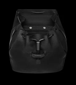 GRAIN LEATHER T-LINE FLAP BACKPACK