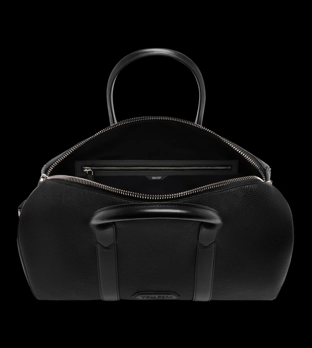 GRAIN LEATHER WIDE OPENING MEDIUM DUFFLE