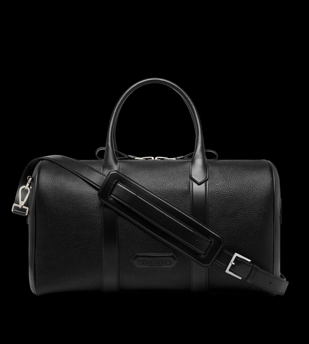GRAIN LEATHER WIDE OPENING MEDIUM DUFFLE