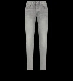 GREY STRETCH SLIM FIT SELVEDGE DENIM