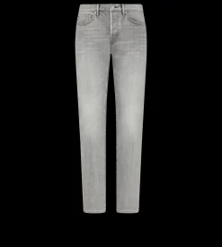 GREY STRETCH STRAIGHT FIT DENIM
