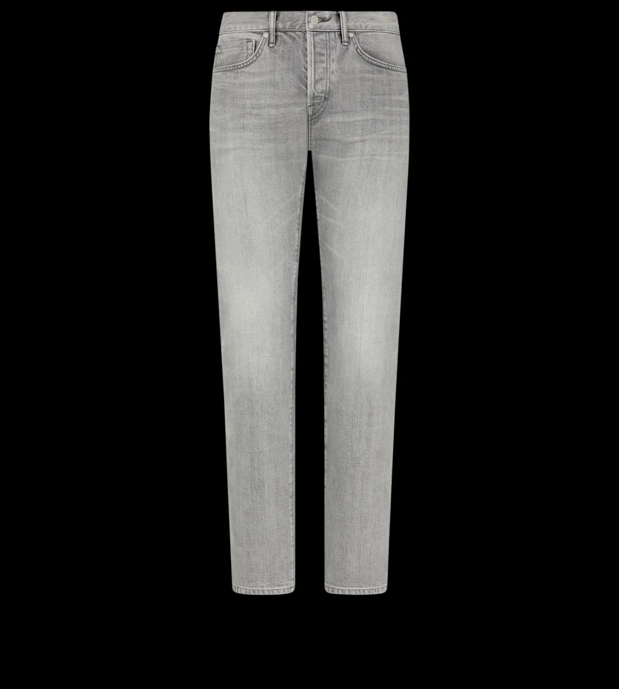 GREY STRETCH STRAIGHT FIT DENIM