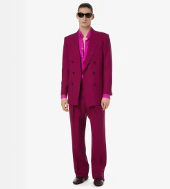 HIGH TWIST TWILL DOUBLE PLEAT PANT