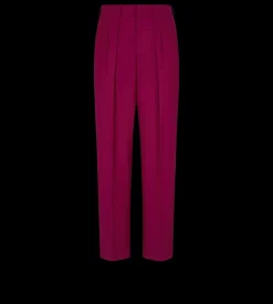 HIGH TWIST TWILL DOUBLE PLEAT PANT