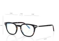 HORN SQUARE BLUE BLOCK OPTICALS