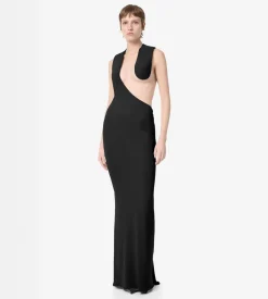 IMPOSSIBLE ASYMMETRIC BACKLESS EVENING DRESS