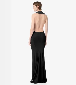 IMPOSSIBLE ASYMMETRIC BACKLESS EVENING DRESS