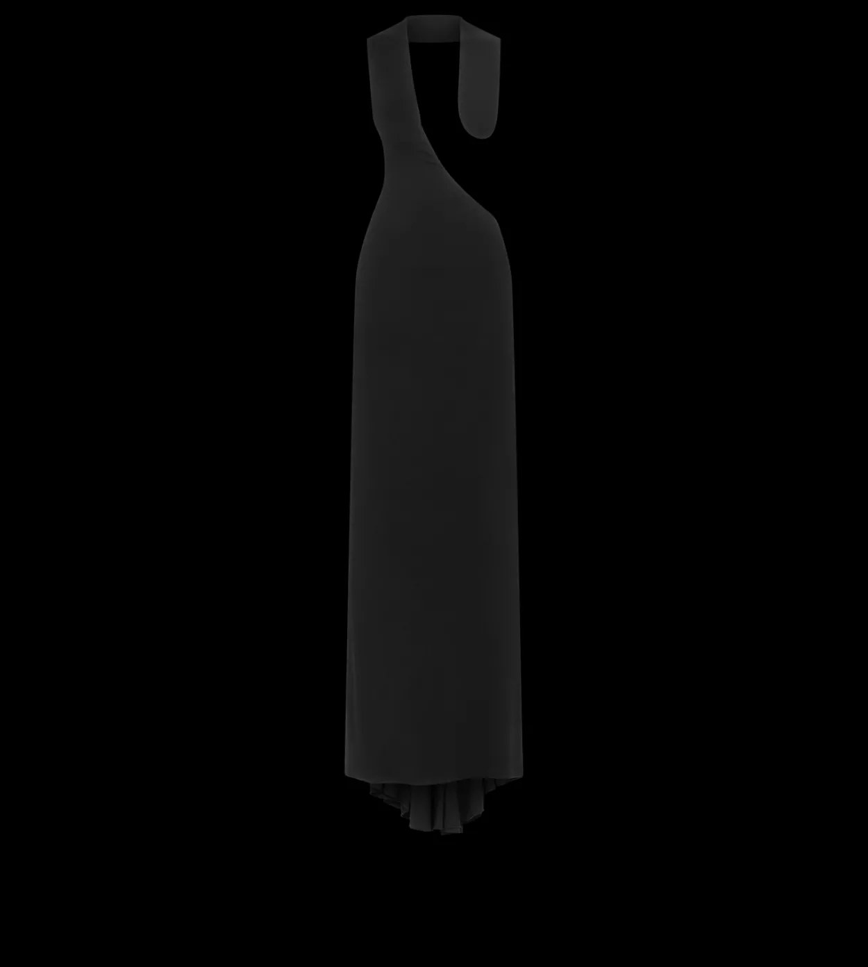 IMPOSSIBLE ASYMMETRIC BACKLESS EVENING DRESS
