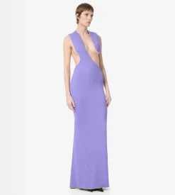 IMPOSSIBLE ASYMMETRIC BACKLESS EVENING DRESS