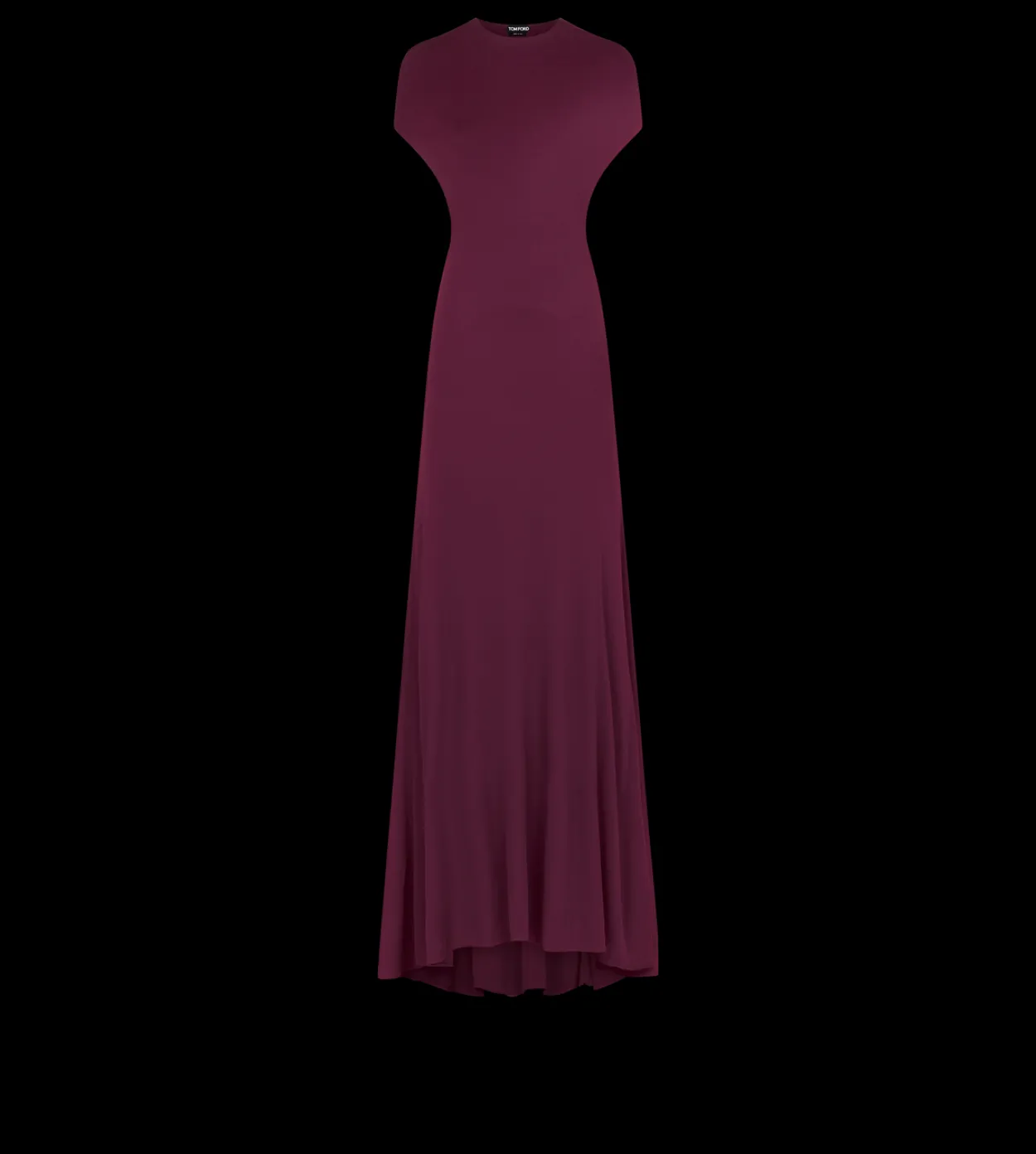 IMPOSSIBLE BACKLESS CAP SLEEVE EVENING DRESS WITH TRAIN