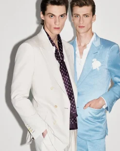 IRREGULAR PEACHED SATIN JACKET