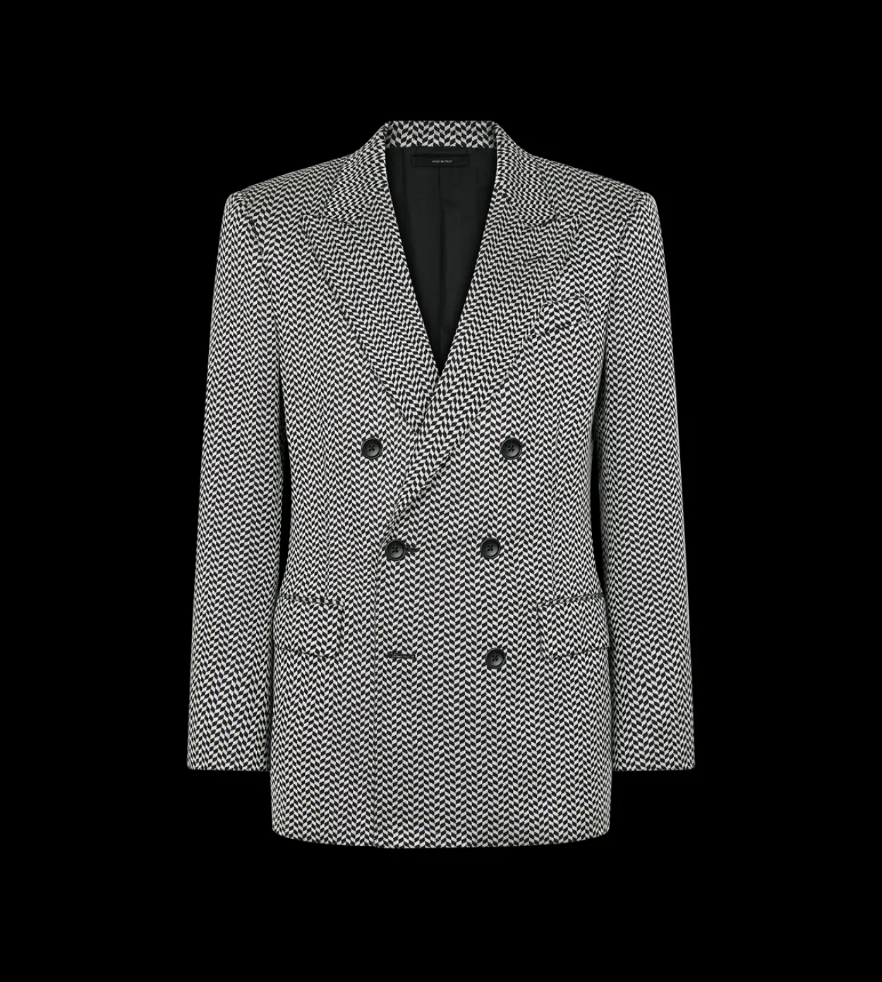 JACQUARD GEOMETRIC DESIGN JACKET