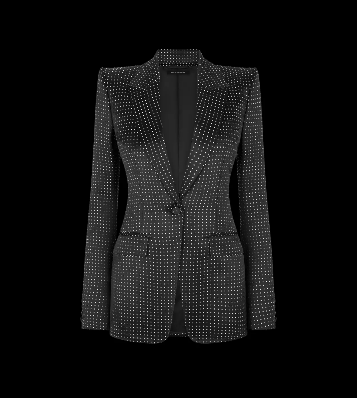 JACQUARD POLKA DOT DUCHESSE SINGLE BREASTED JACKET