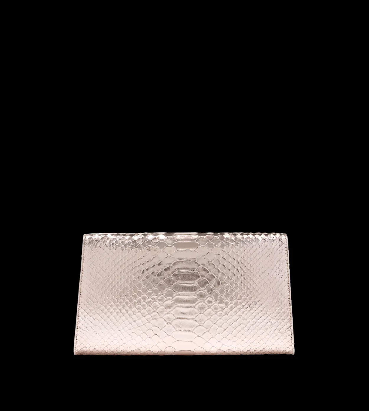 LAMINATED STAMPED PYTHON NOBILE CLUTCH