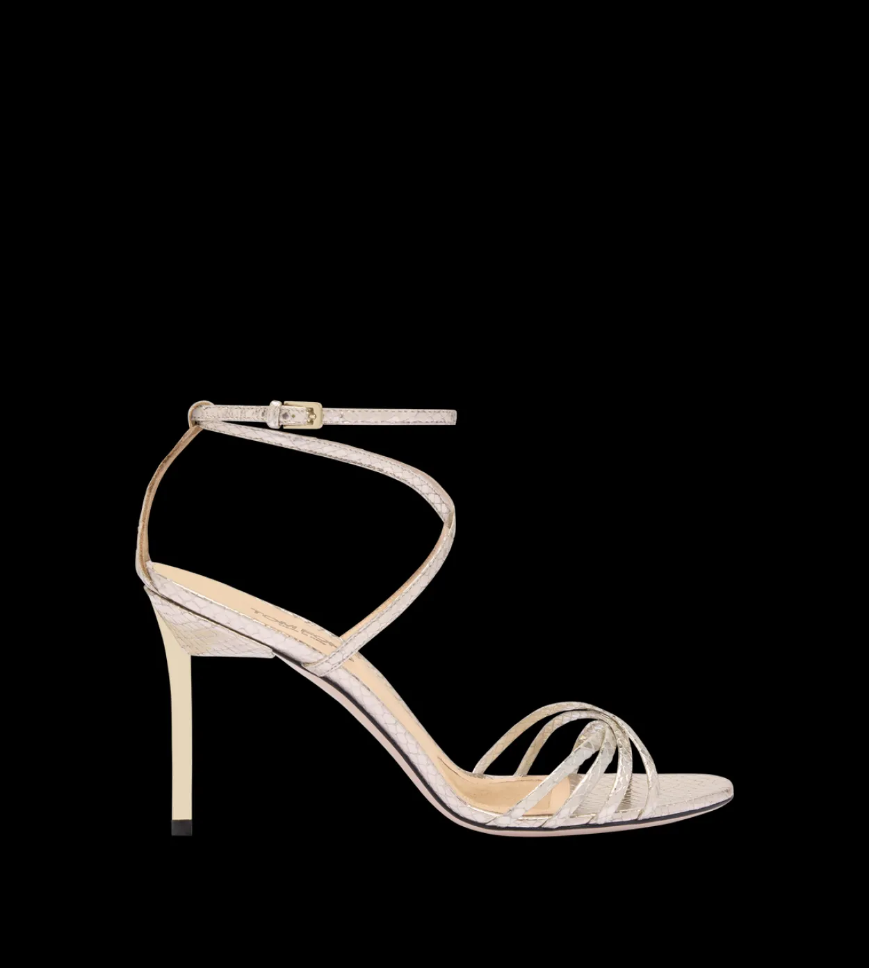 LAMINATED STAMPED PYTHON IDA SANDAL