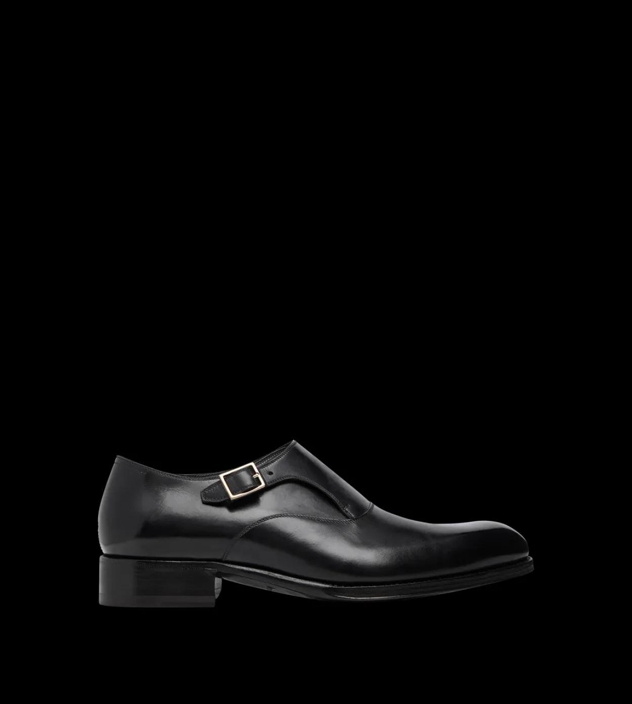 LEATHER EDGAR SINGLE MONK STRAP