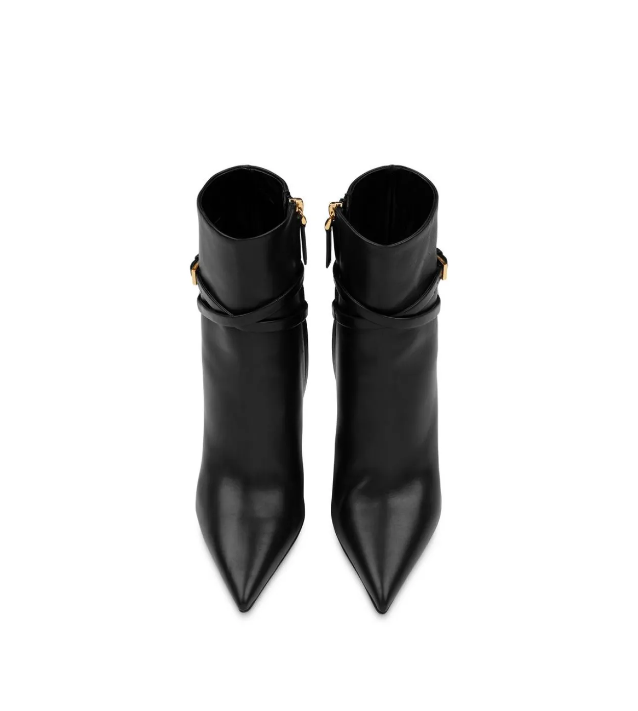 LEATHER PADLOCK ANKLE BOOT