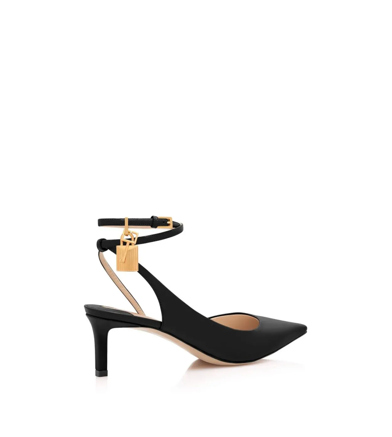 LEATHER PADLOCK SLINGBACK