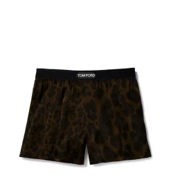 LEOPARD SILK BOXERS