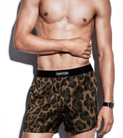 LEOPARD SILK BOXERS