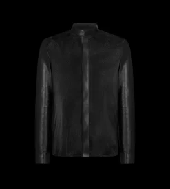 LIGHT NAPPA PERFORATED FRONT SHIRT