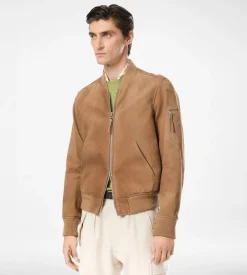 LIGHT SUEDE BOMBER