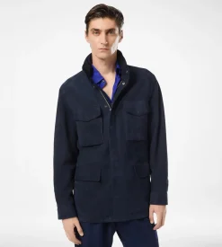 LIGHT SUEDE FIELD JACKET