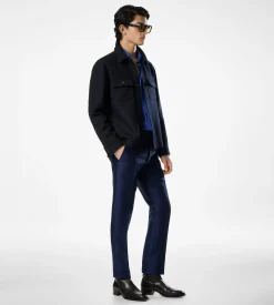 LIGHT WOOL CHEST POCKET OUTERSHIRT