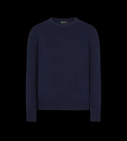 LIGHTWEIGHT COTTON BLEND CREW NECK