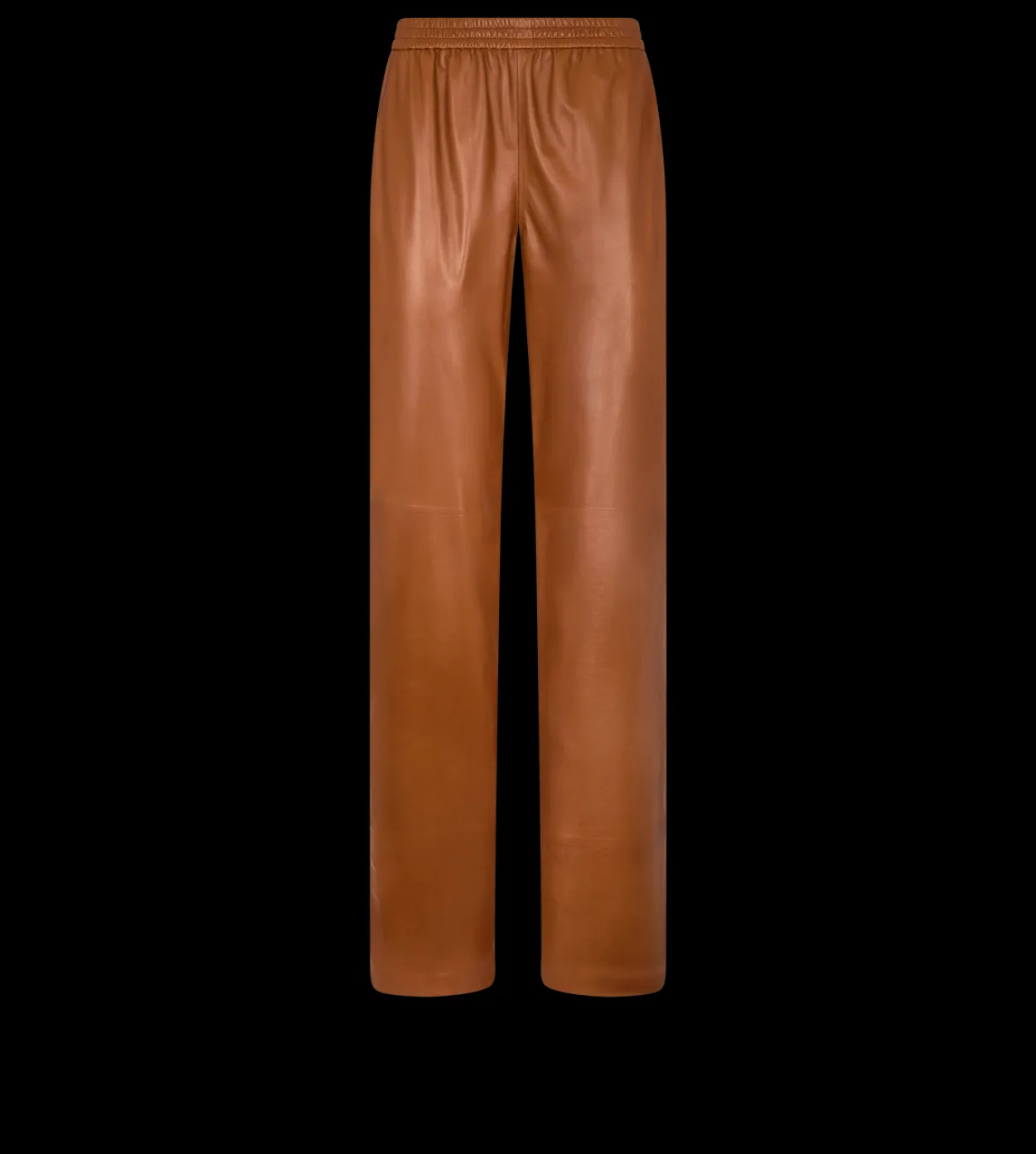 LIGHTWEIGHT GUANTERIA LEATHER PAJAMA PANTS WITH PIPING