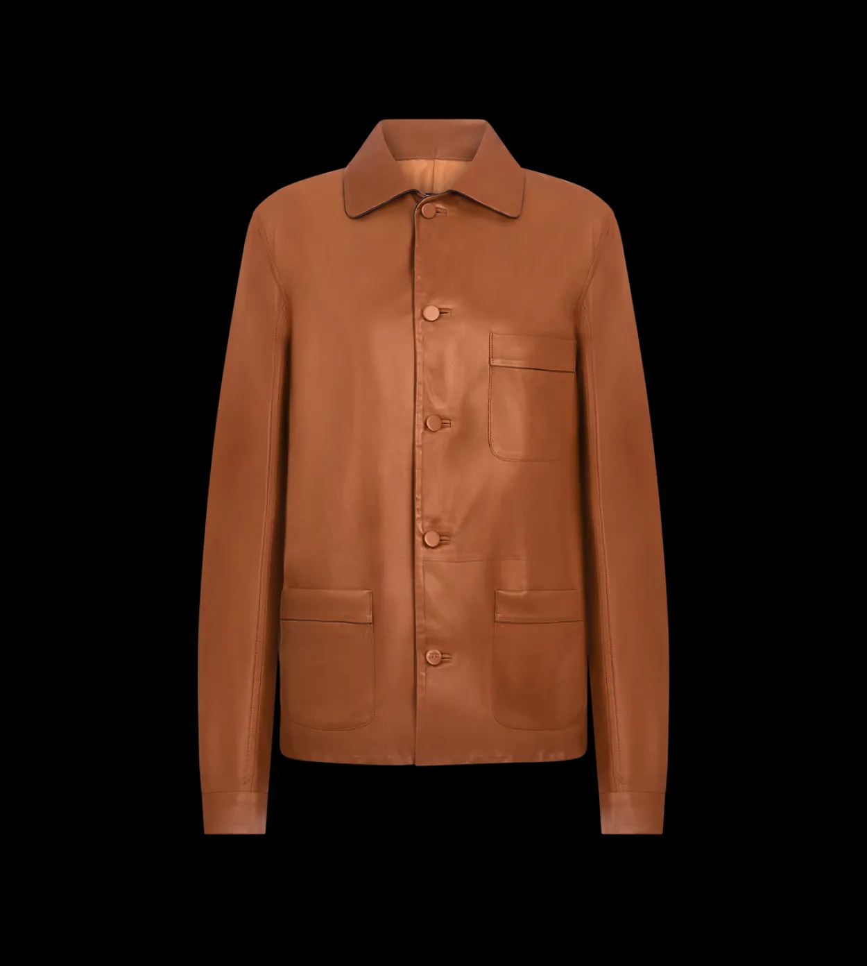 LIGHTWEIGHT LEATHER PAJAMA SHIRT