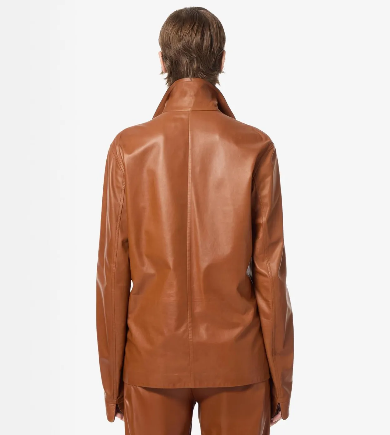 LIGHTWEIGHT LEATHER PAJAMA SHIRT