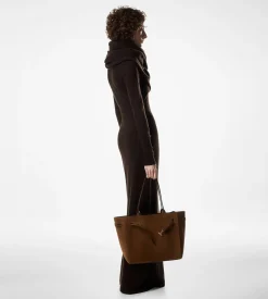 LONG OPEN TURTLENECK CASHMERE DRESS