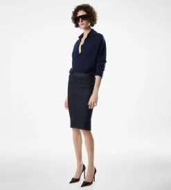 LONG SLEEVE CASHMERE SILK POLO