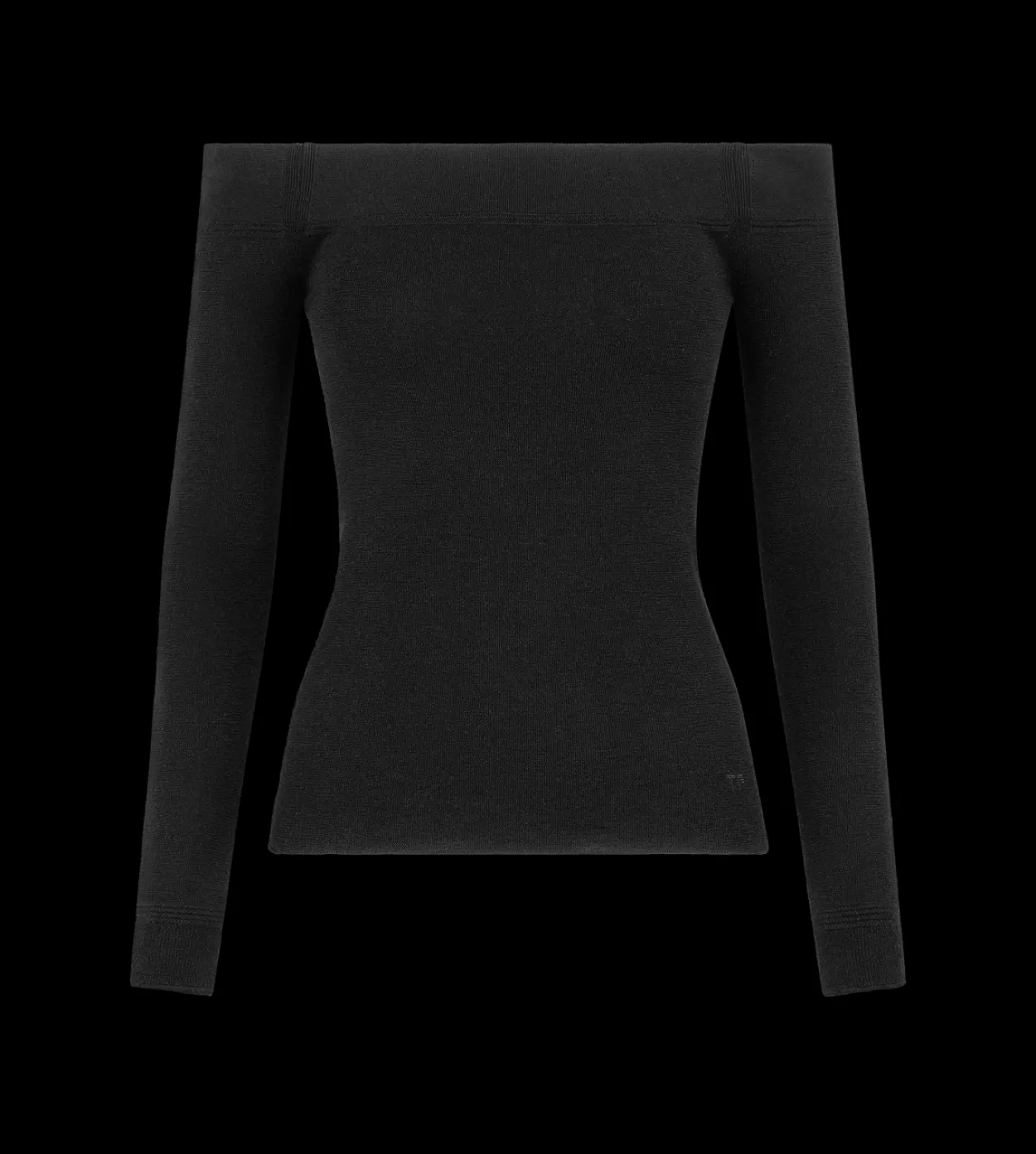 LONG SLEEVE OFF THE SHOULDER KNIT TOP