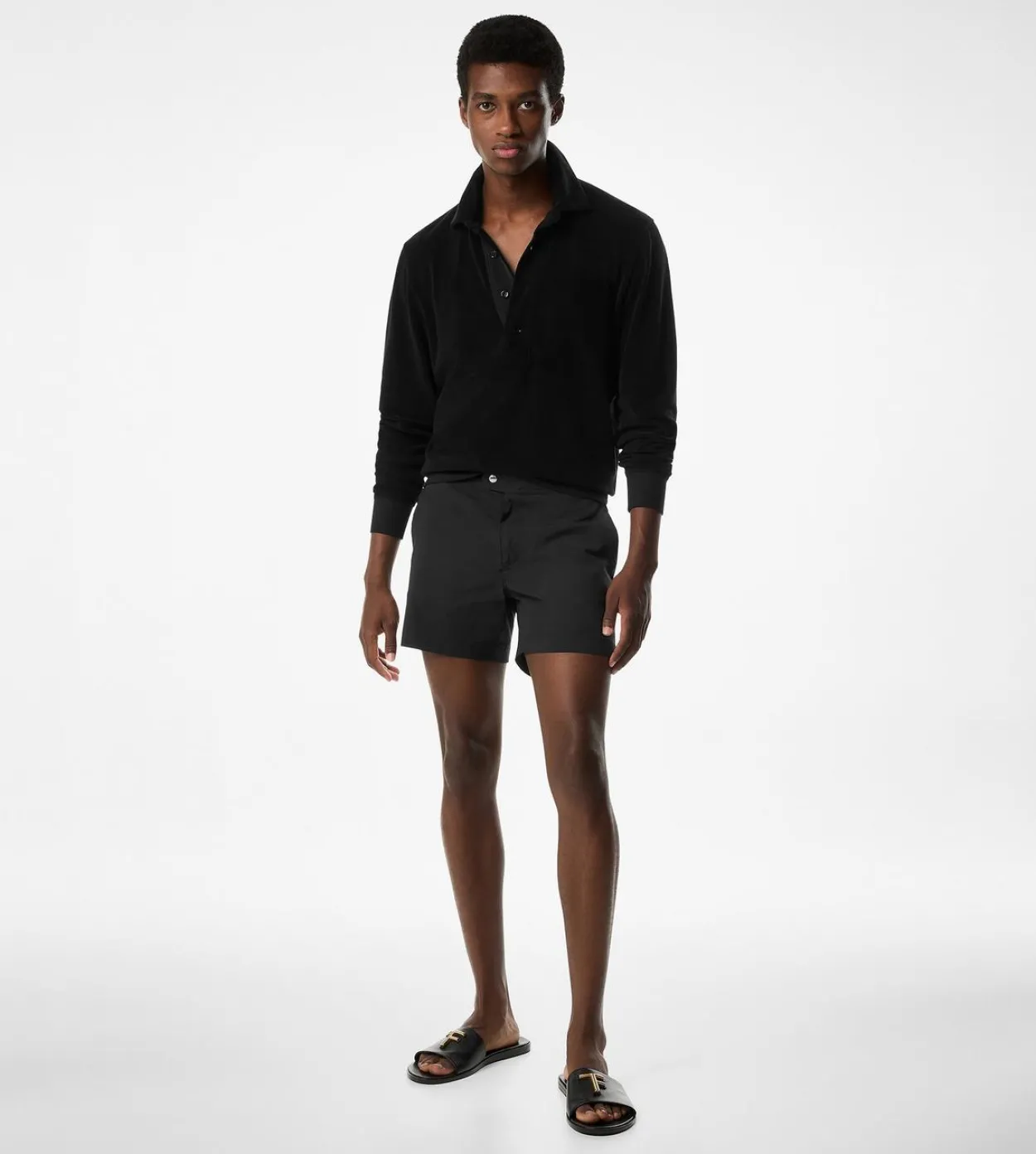 LONG SLEEVE TOWELLING POLO