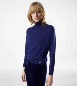 LONG SLEEVE TURTLENECK KNIT WITH TOM FORD METAL PLAQUE